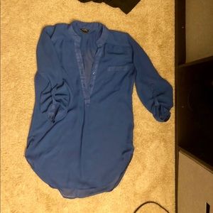 Rue21 3/4 Sleeve Blue Blouse